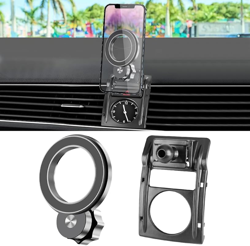 Magnetic Phone Mount for VW Passat 2012-2019 with Charging & Anti-Shak