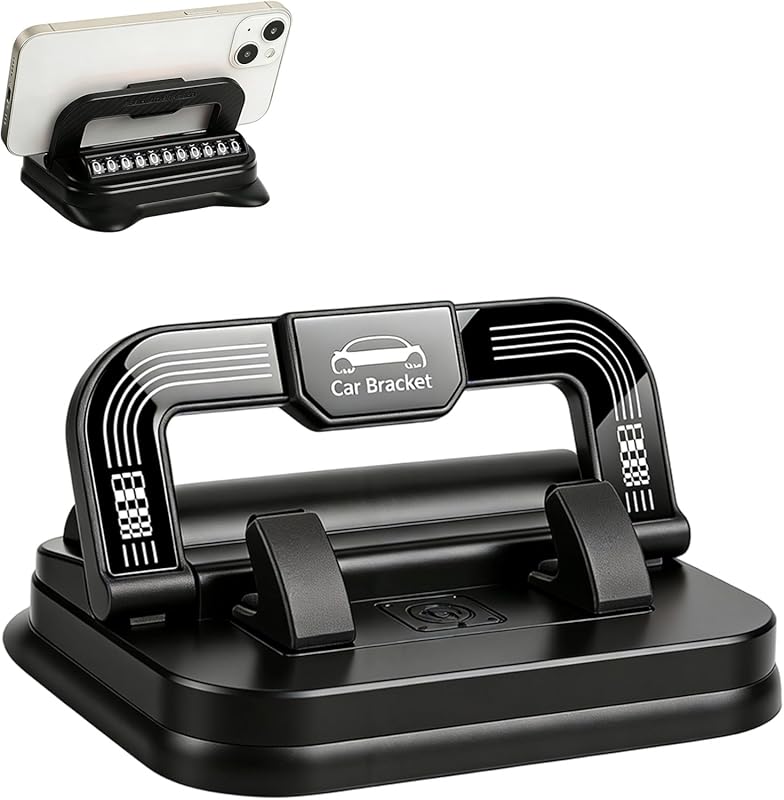 Car Phone Holder 360° Rotation with Ultra-Strong Suction Cup, Dashboar