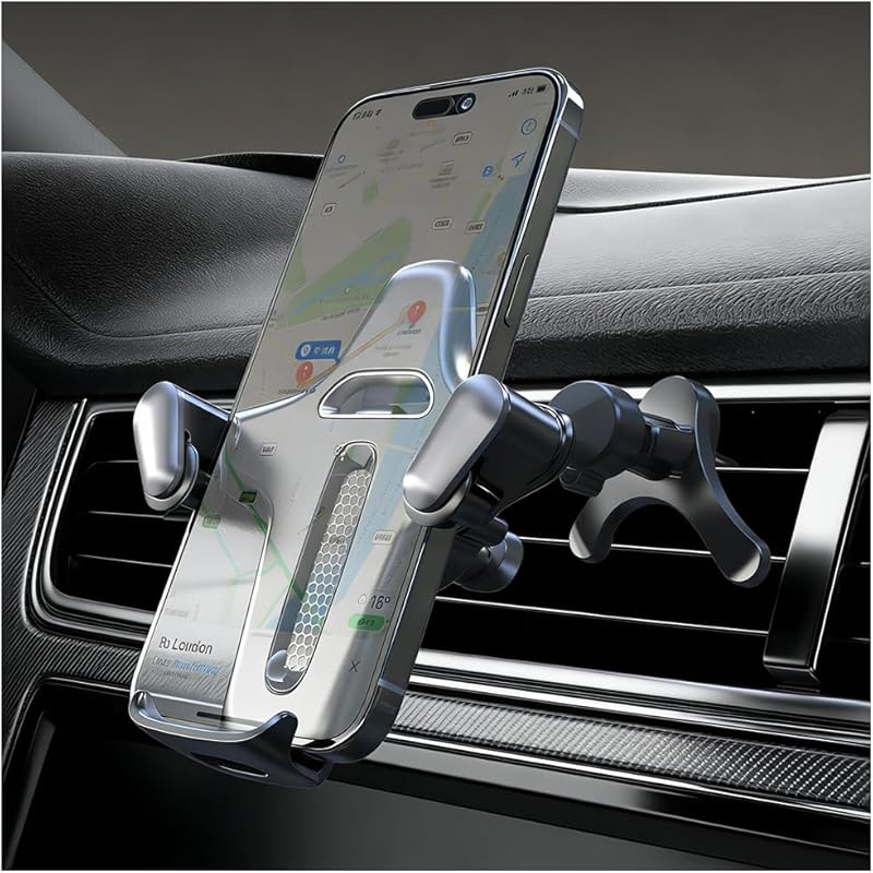 2026 Upgraded Retractable Air Vent Phone Holder, 360° Rotatable for 4.