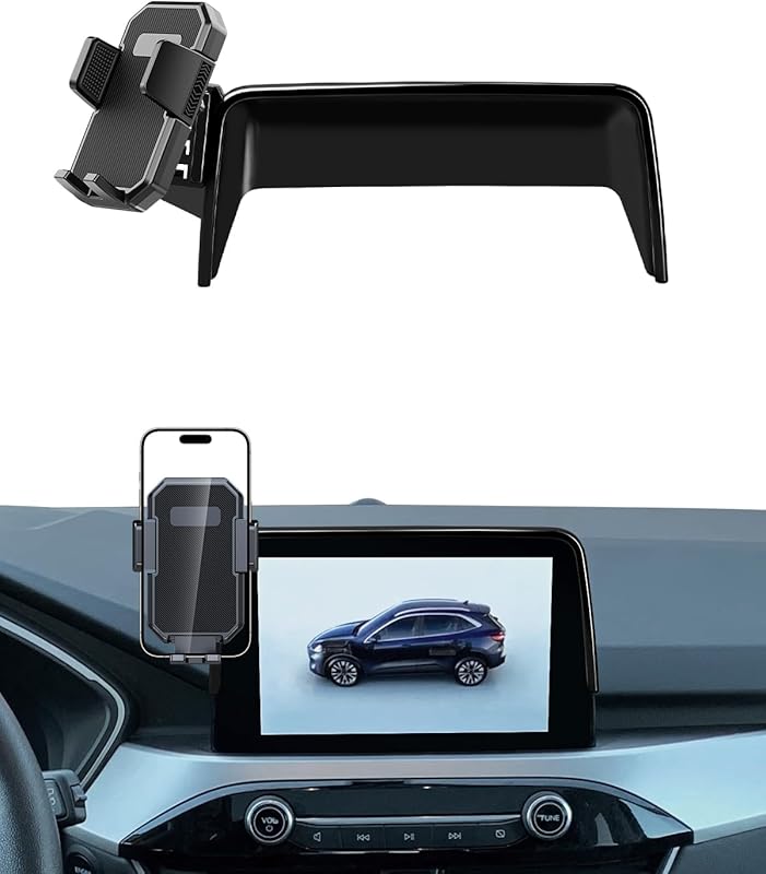 PZK Ford Escape Phone Holder with Sunglasses Storage Box, 360° Rotatio