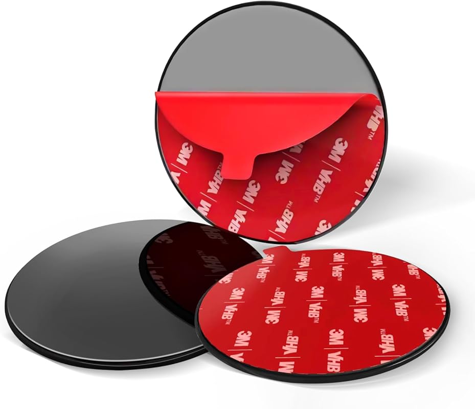 3M 82mm Flexible Heat-Resistant Dash Pad Mounting Disk, 3-Pack for Suc