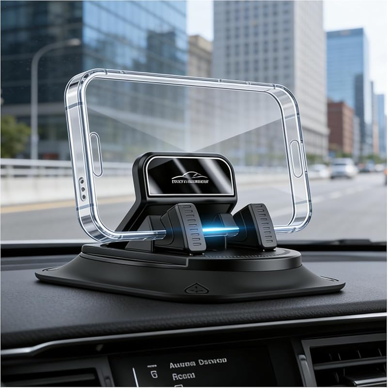 360° Rotatable Non-Slip Dashboard Phone Holder for Navigation & Horizo