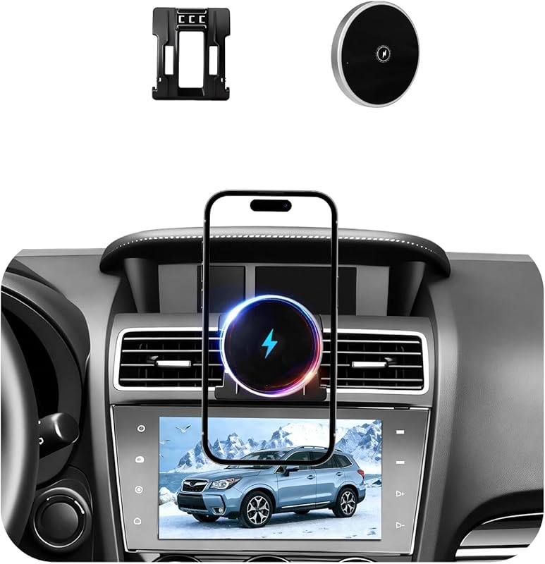 Subaru Forester 2007-2014 Magnetic Phone Holder – 15W Wireless Chargin