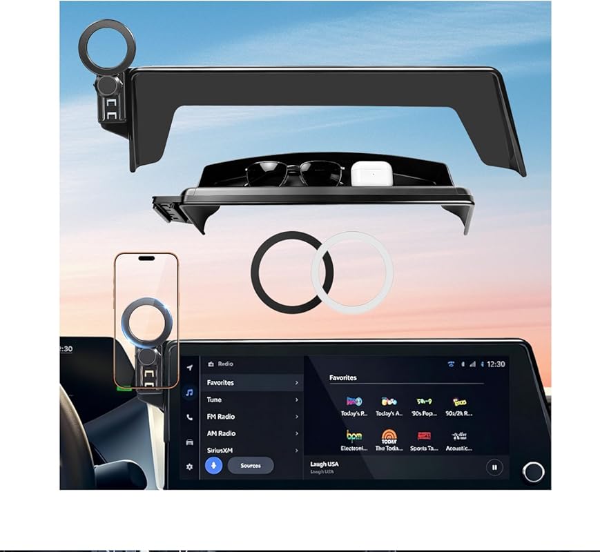Car Phone Holder for Toyota Prius 2023-2026 (12.3-Inch Only), Magnetic