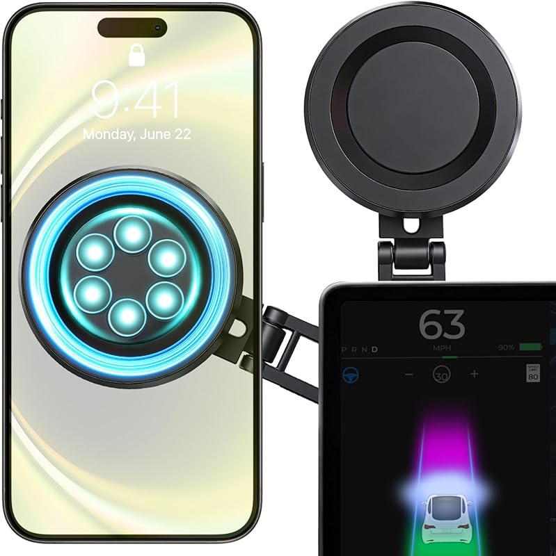 XIREL Tesla Phone Mount All-Metal, Strong Magnetic, 360° Adjustable fo