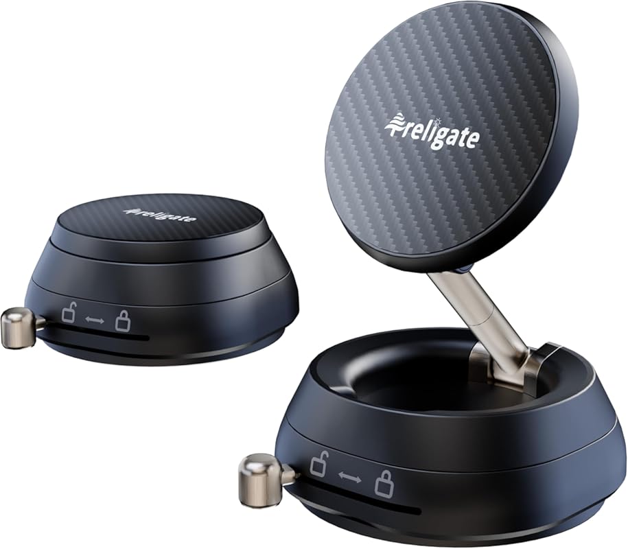 2026 Vacuum Magnetic Car Mount with 108+LBS Suction for iPhone 17/16 &