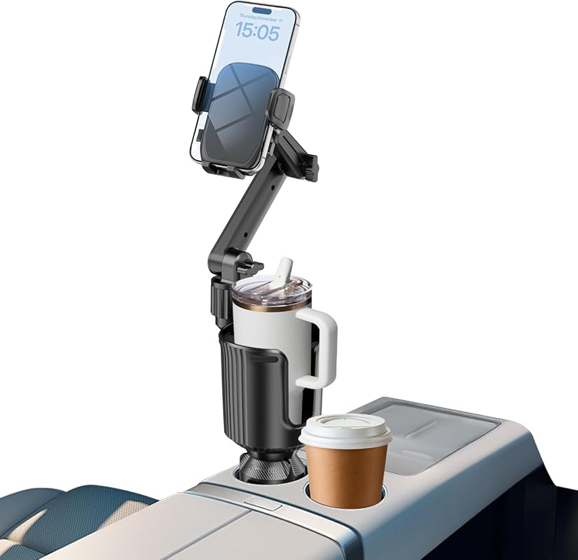 Peastrex 2026 Upgraded Cup Holder Phone Mount with 20.5