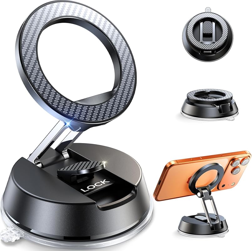MagSafe NeverFall Mount with Ultra Grip & 2400gf Power for iPhone 17-1