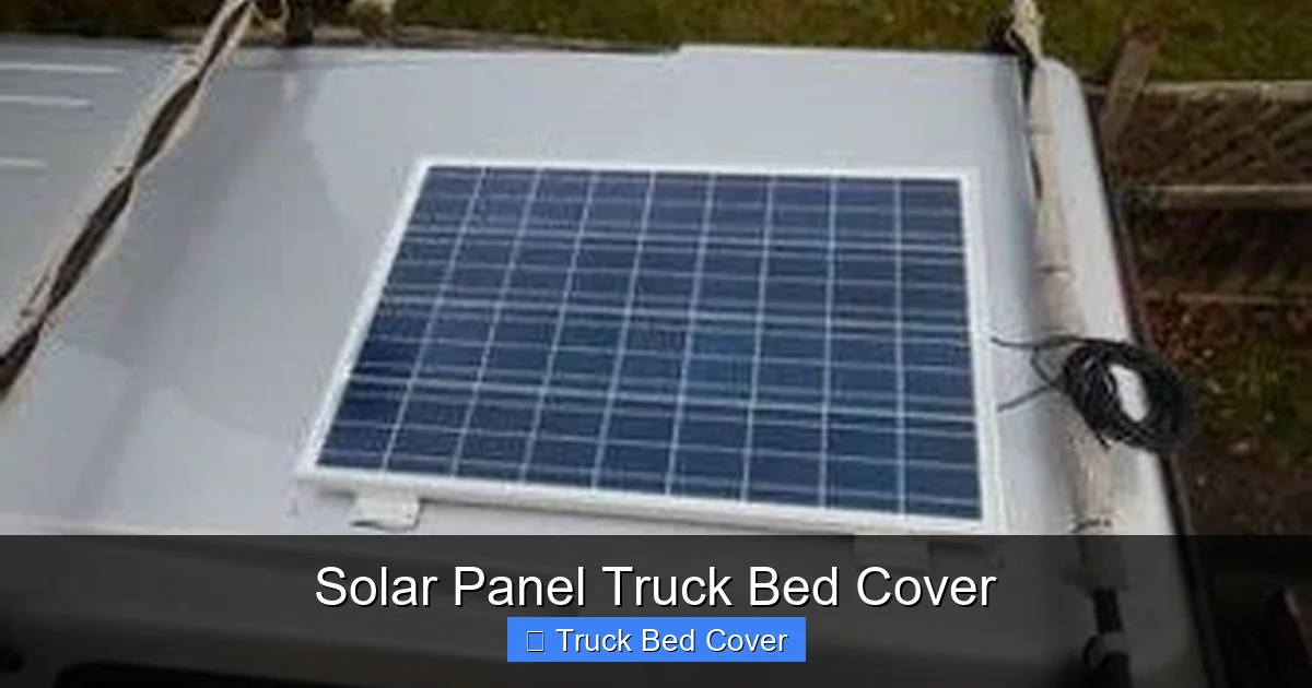 Solar Panel Truck Bed Cover