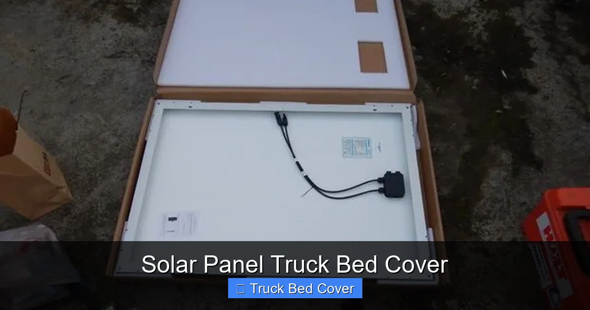 Solar Panel Truck Bed Cover