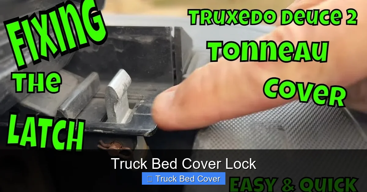 Truck Bed Cover Lock