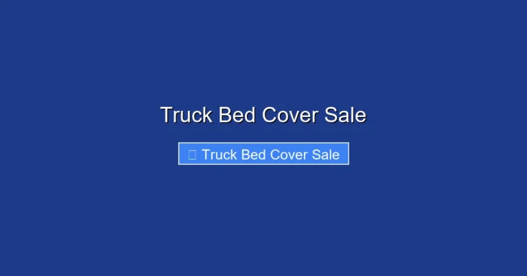 Truck Bed Cover Sale