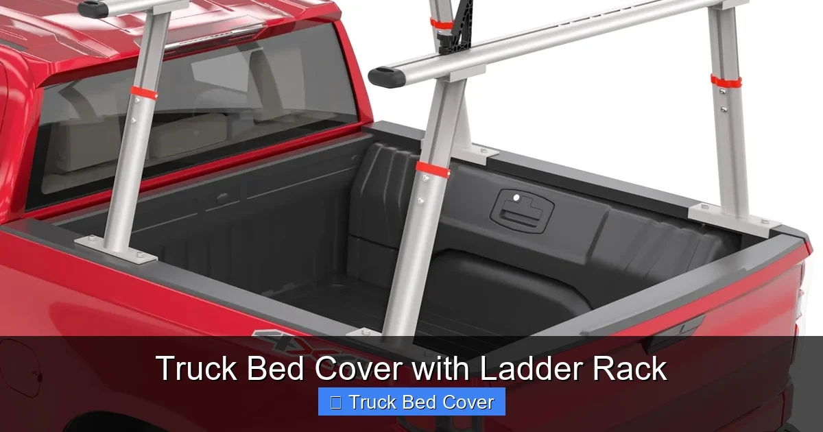 Truck Bed Cover with Ladder Rack