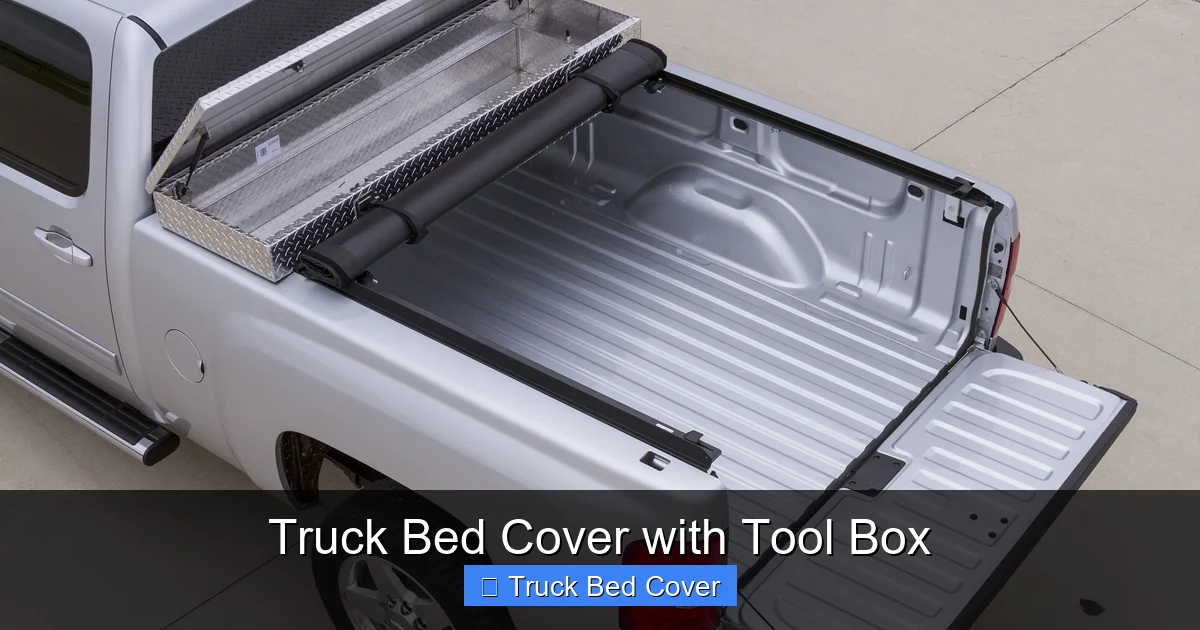 Truck Bed Cover with Tool Box