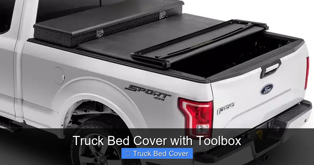 Truck Bed Cover with Toolbox
