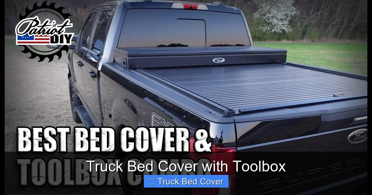 Truck Bed Cover with Toolbox