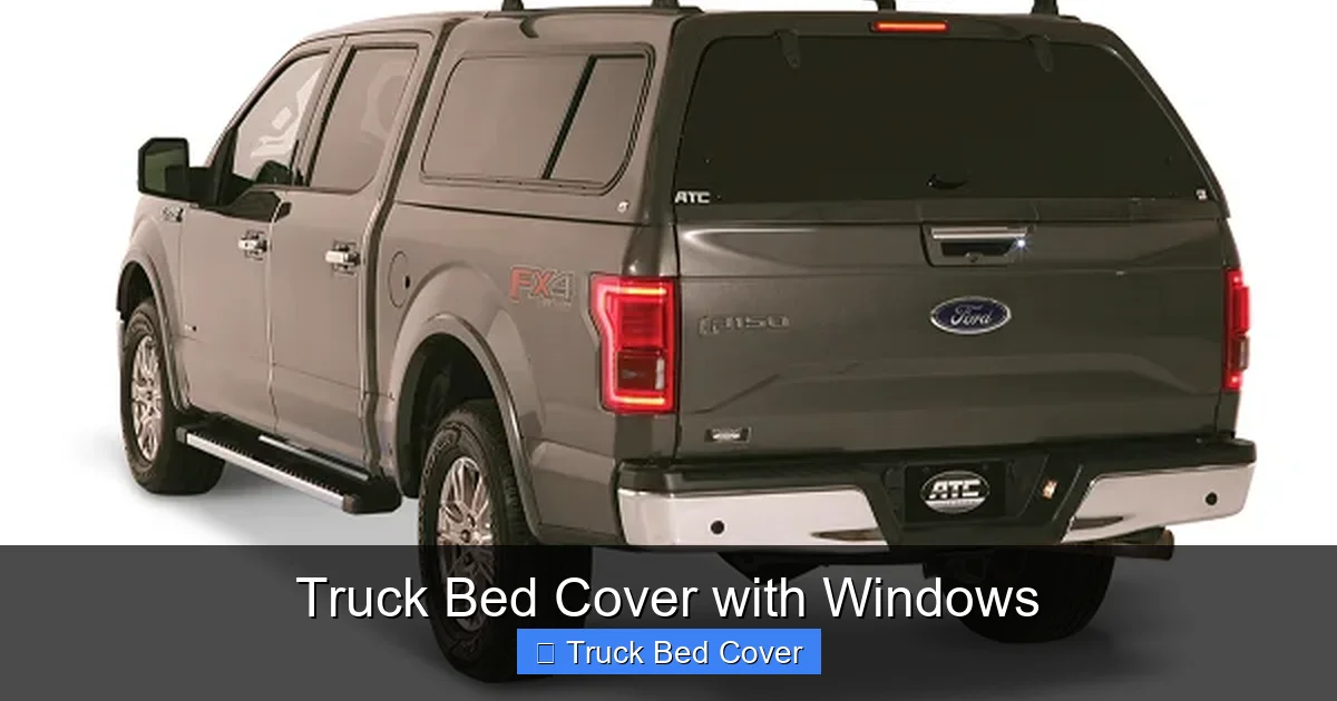 Truck Bed Cover with Windows