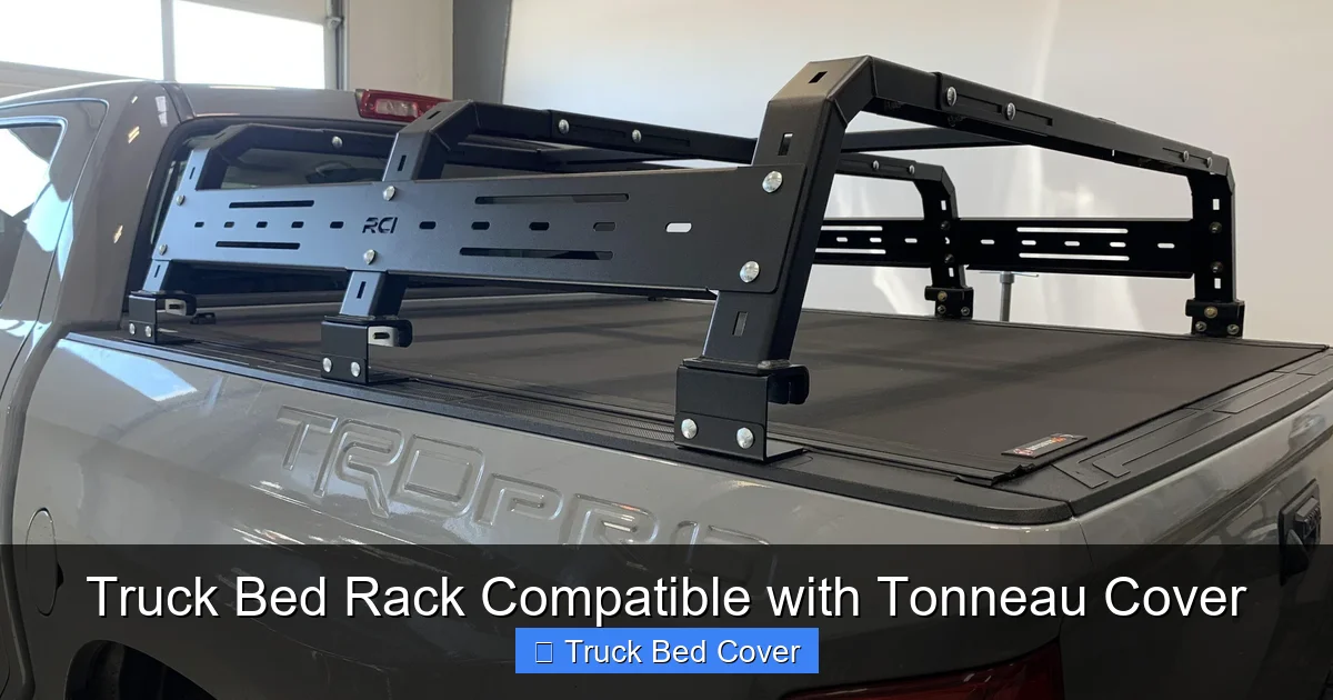 Truck Bed Rack Compatible with Tonneau Cover