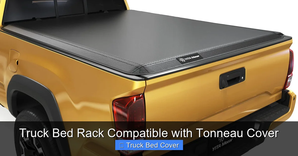 Truck Bed Rack Compatible with Tonneau Cover
