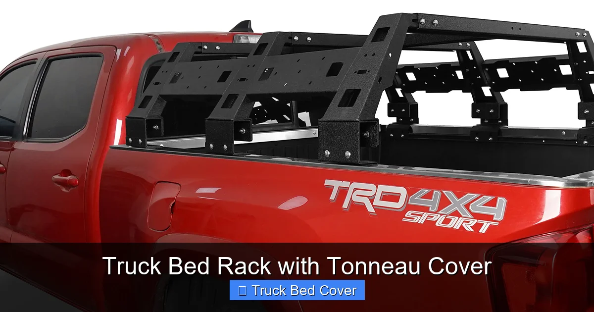Truck Bed Rack with Tonneau Cover