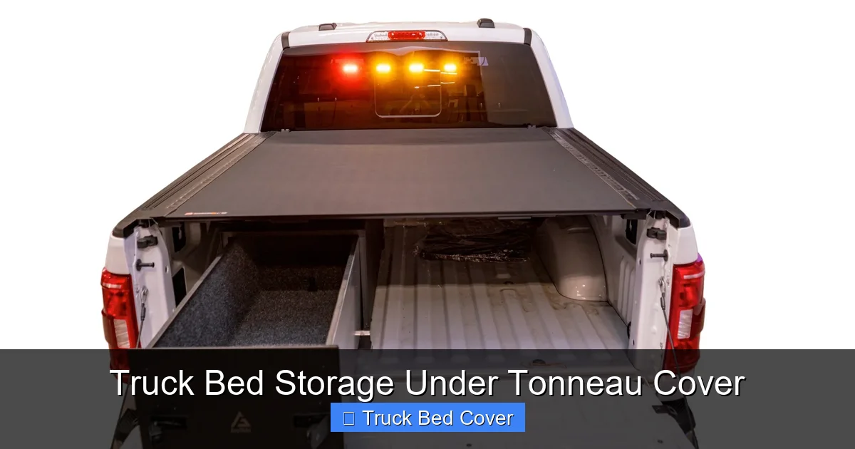 Truck Bed Storage Under Tonneau Cover