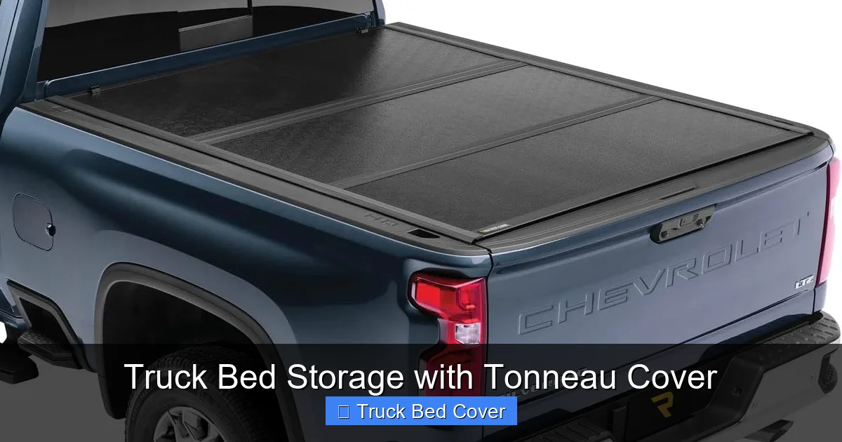 Truck Bed Storage with Tonneau Cover