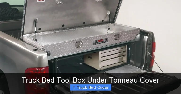 Truck Bed Tool Box Under Tonneau Cover