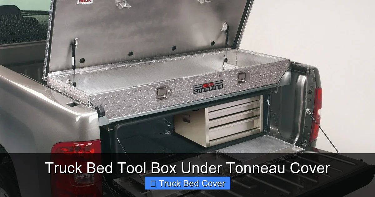 Truck Bed Tool Box Under Tonneau Cover
