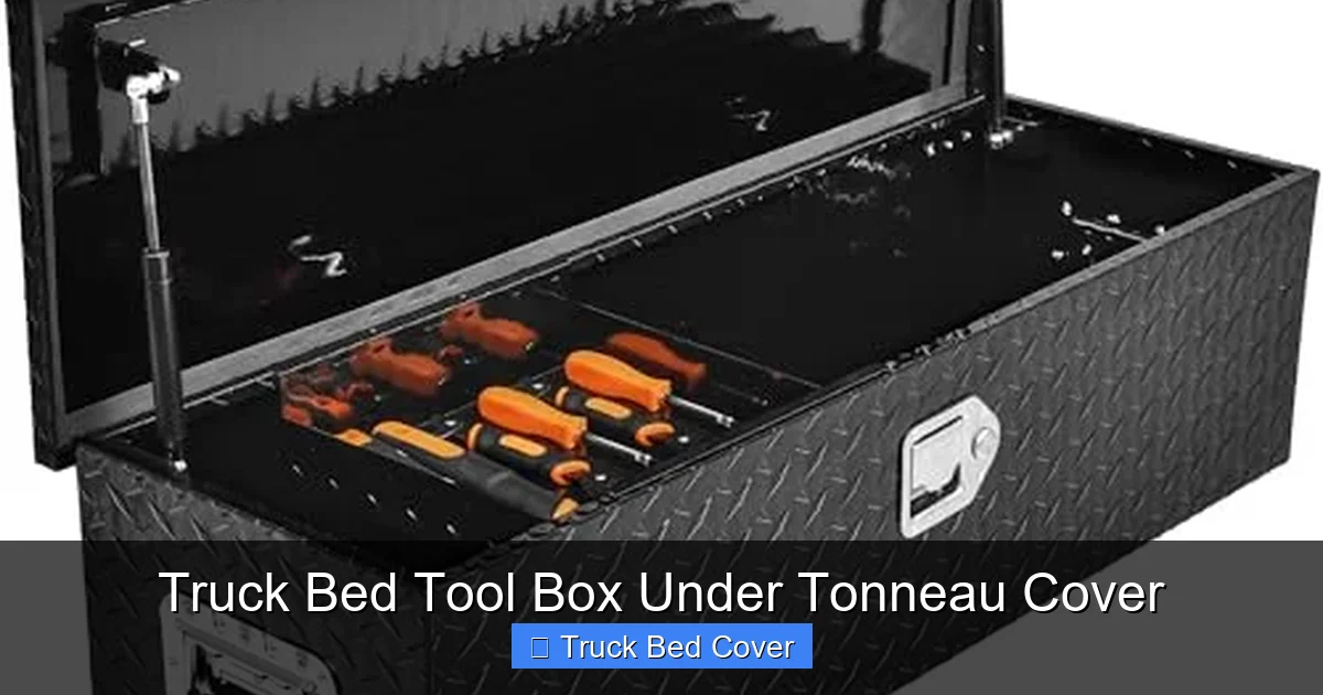 Truck Bed Tool Box Under Tonneau Cover