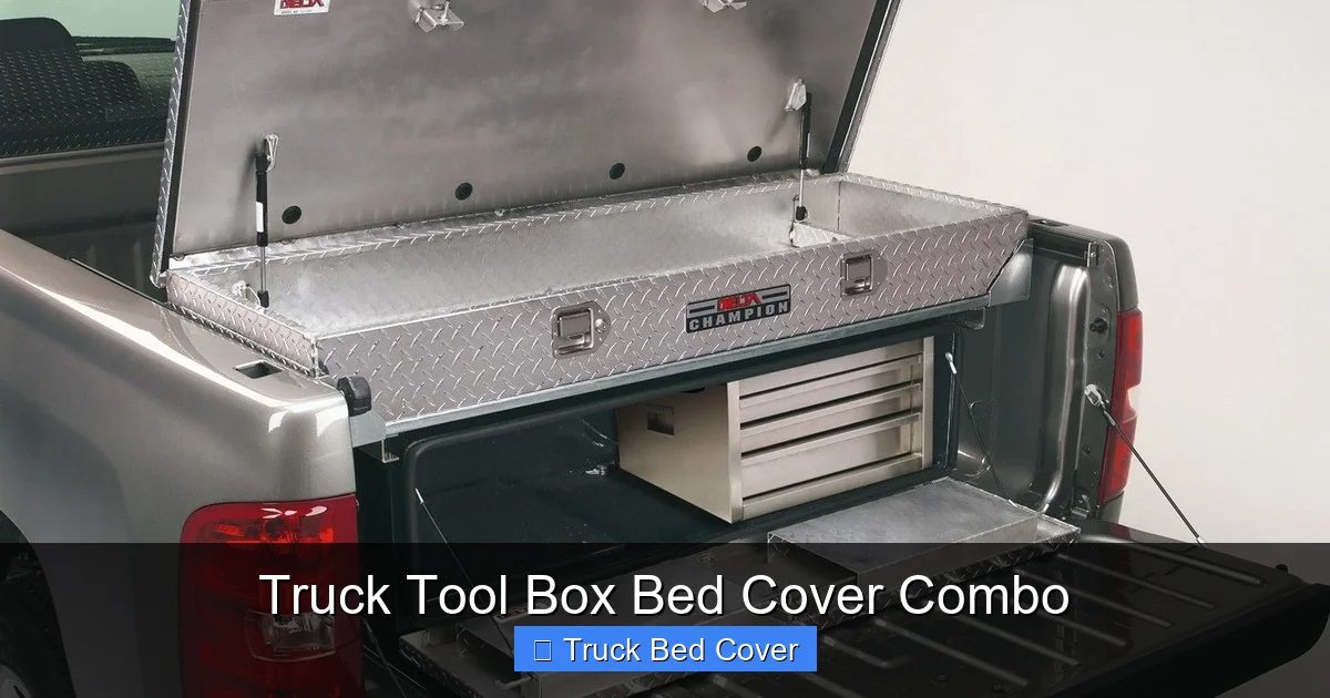 Truck Tool Box Bed Cover Combo