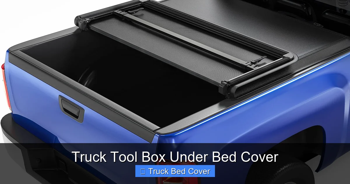 Truck Tool Box Under Bed Cover