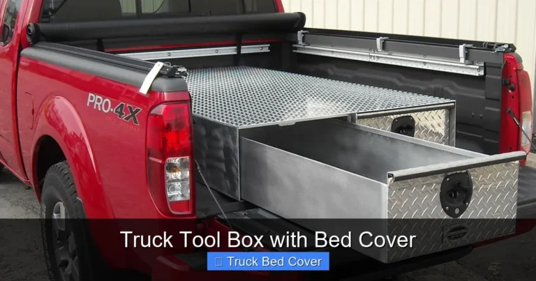 Truck Tool Box with Bed Cover