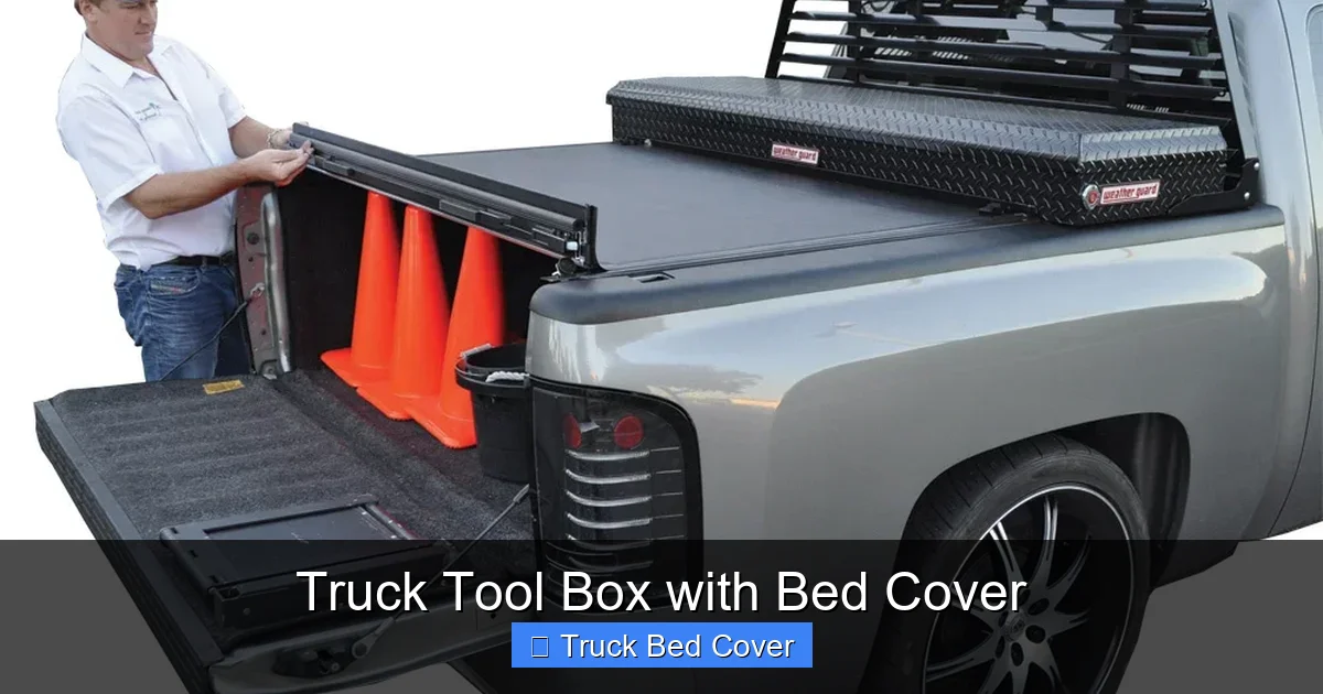 Truck Tool Box with Bed Cover