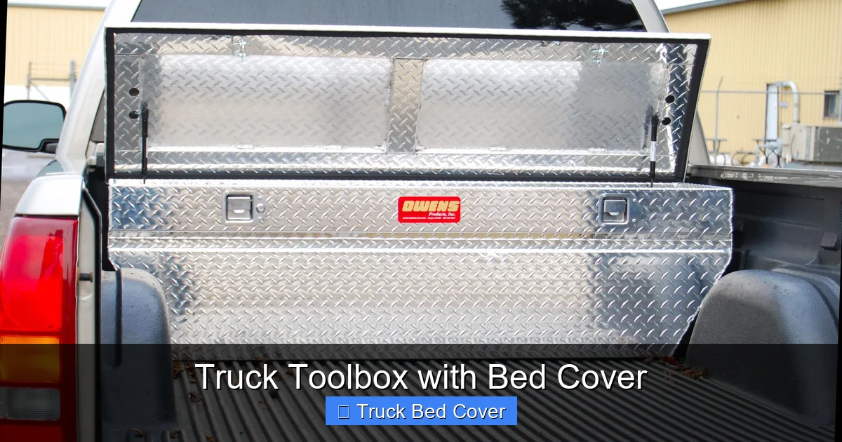 Truck Toolbox with Bed Cover