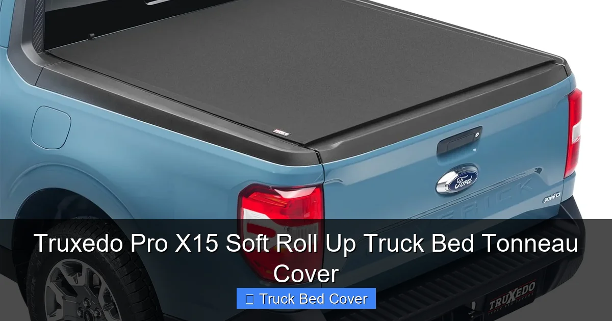 Truxedo Pro X15 Soft Roll Up Truck Bed Tonneau Cover