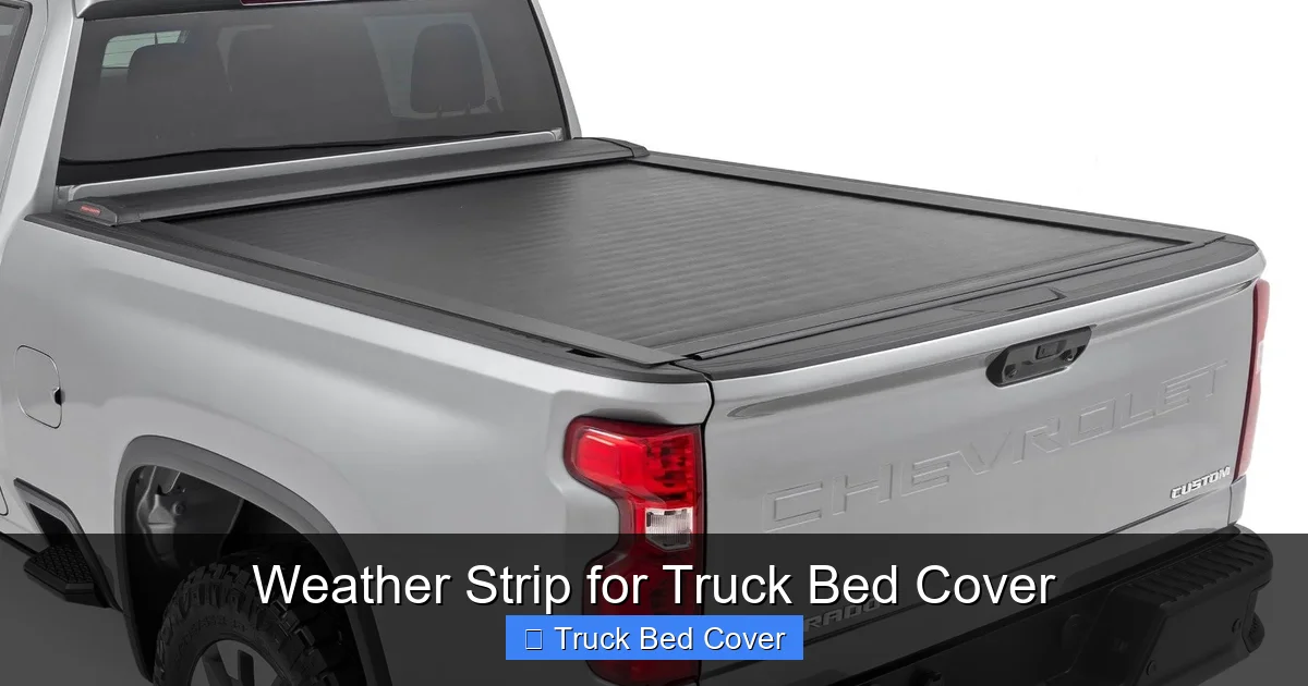 Weather Strip for Truck Bed Cover