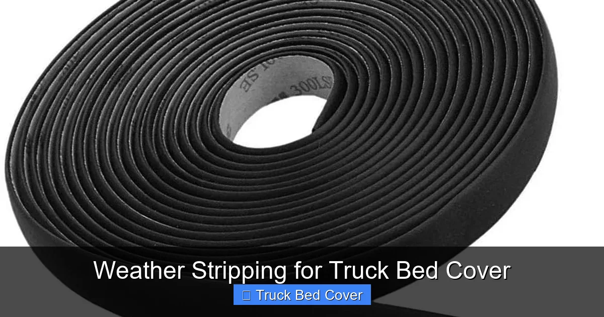 Weather Stripping for Truck Bed Cover
