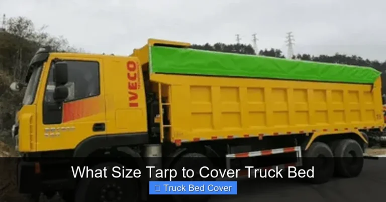 What Size Tarp to Cover Truck Bed