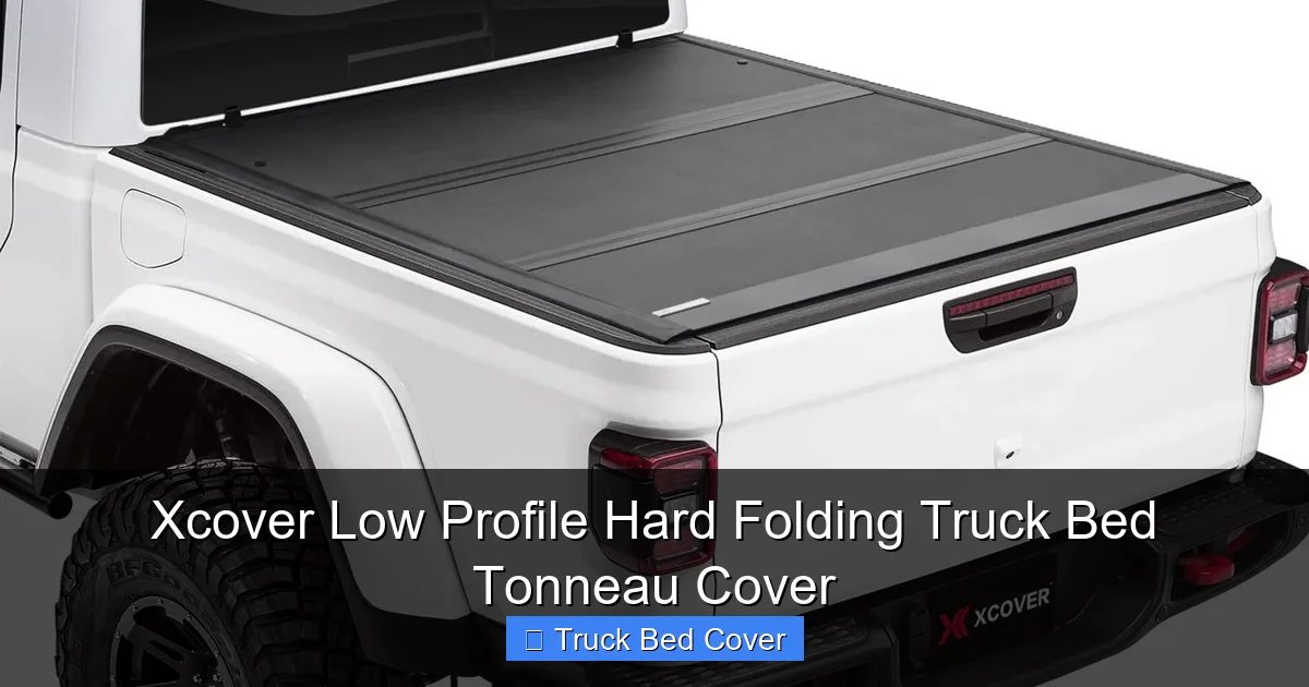Xcover Low Profile Hard Folding Truck Bed Tonneau Cover