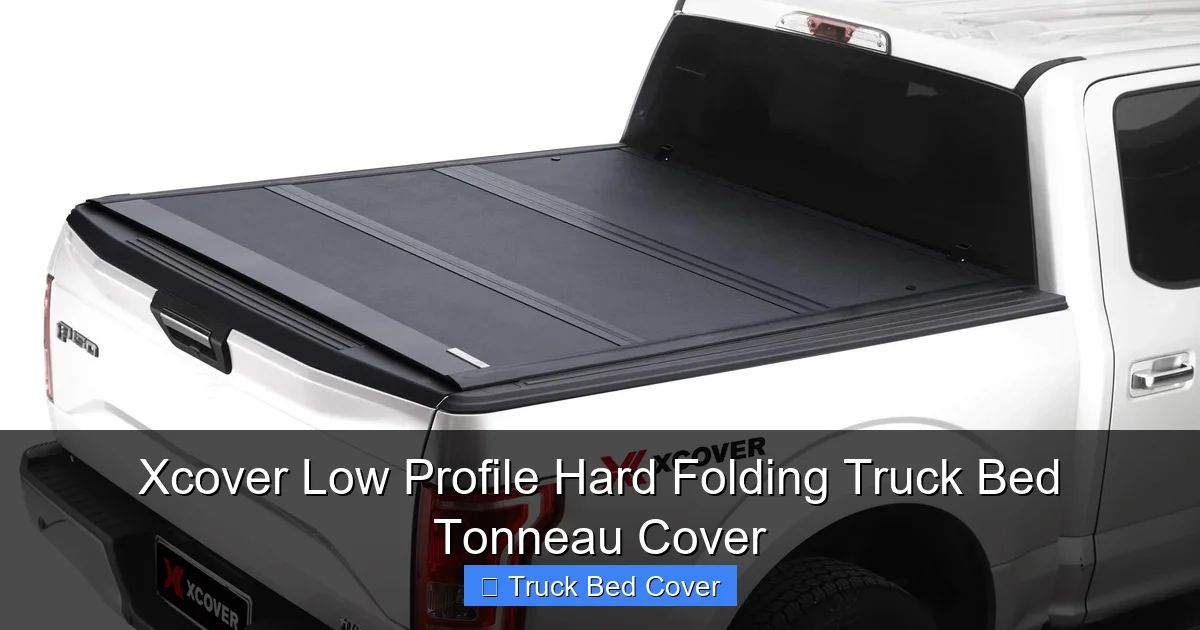 Xcover Low Profile Hard Folding Truck Bed Tonneau Cover