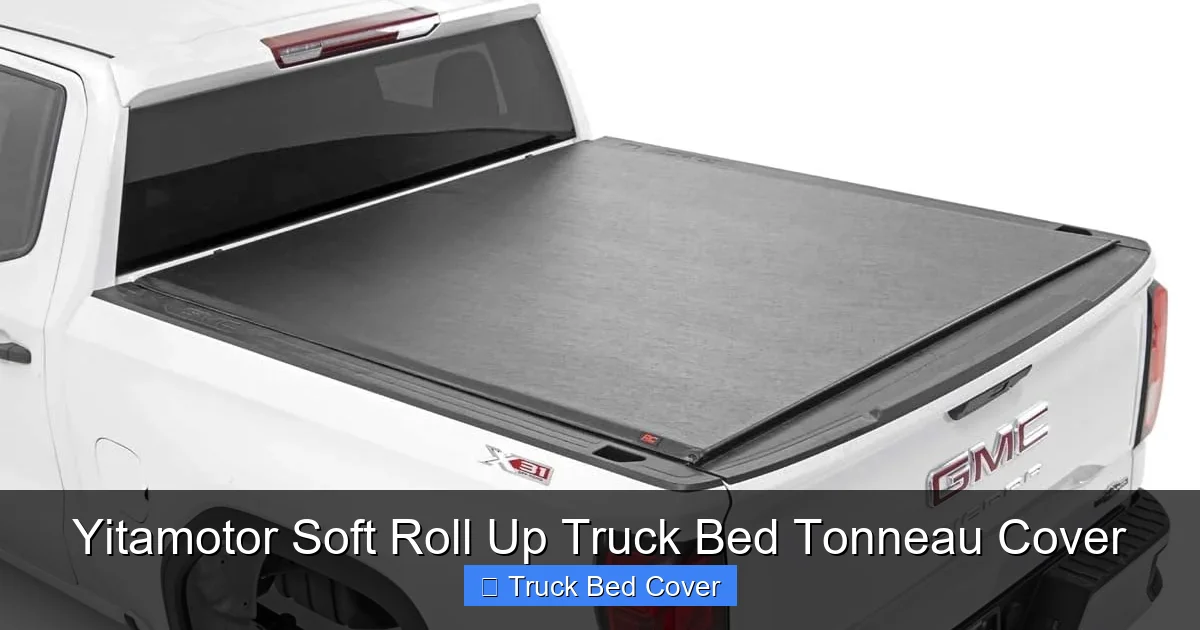 Yitamotor Soft Roll Up Truck Bed Tonneau Cover